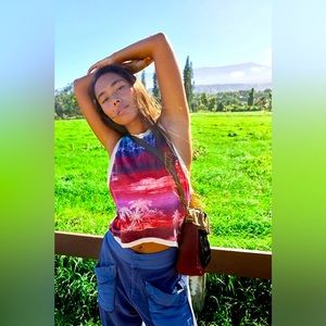 018. Free People Movement Tropical Printed Love Tank NWT